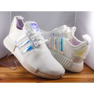 Women’s Adidas NMD R1 Iridescent Cloud White